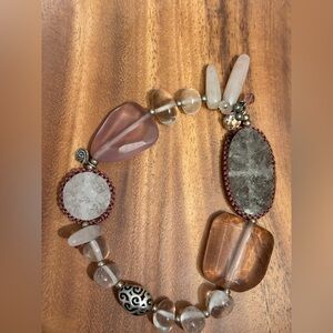 Silpada Earthy Tones Bracelet with Quartz and Druzy